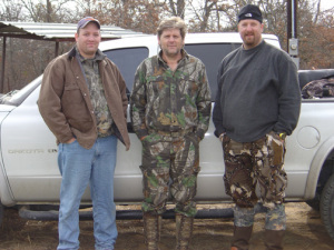 A group shot from a hunt with good friends.  Myself, Billy "Huntmaster" Gardner, and TC "Thatmadman" Hensel